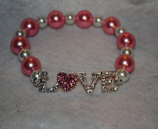 Rhinestone Love Bracelet