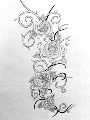 Labels flower tattoo designs