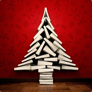 Christmas Tree Made Out Of Books