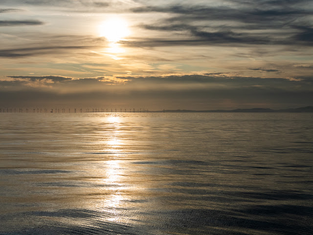 Photo of another view of the sun going down over the Solway Firth