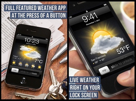 lock screen weather main