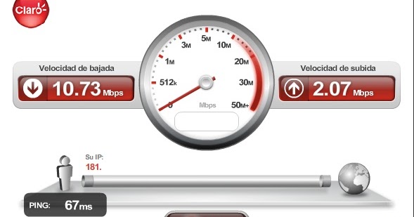 Test de velocidad internet claro