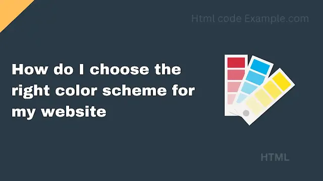 How do I choose the right color scheme for my website