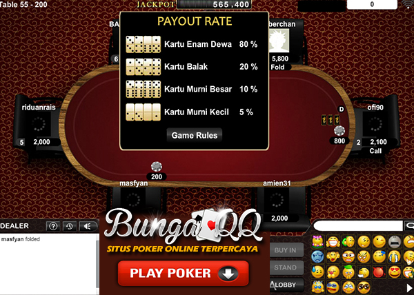 Bermain di SITUS POKER ONLINE TERPERCAYA untuk mendapatkan hadiah Jackpot ratusan juta rupiah bukan mustahil.