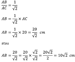 Contoh Soal Ulangan Teorema Pythagoras Materi Matematika Smp Kelas