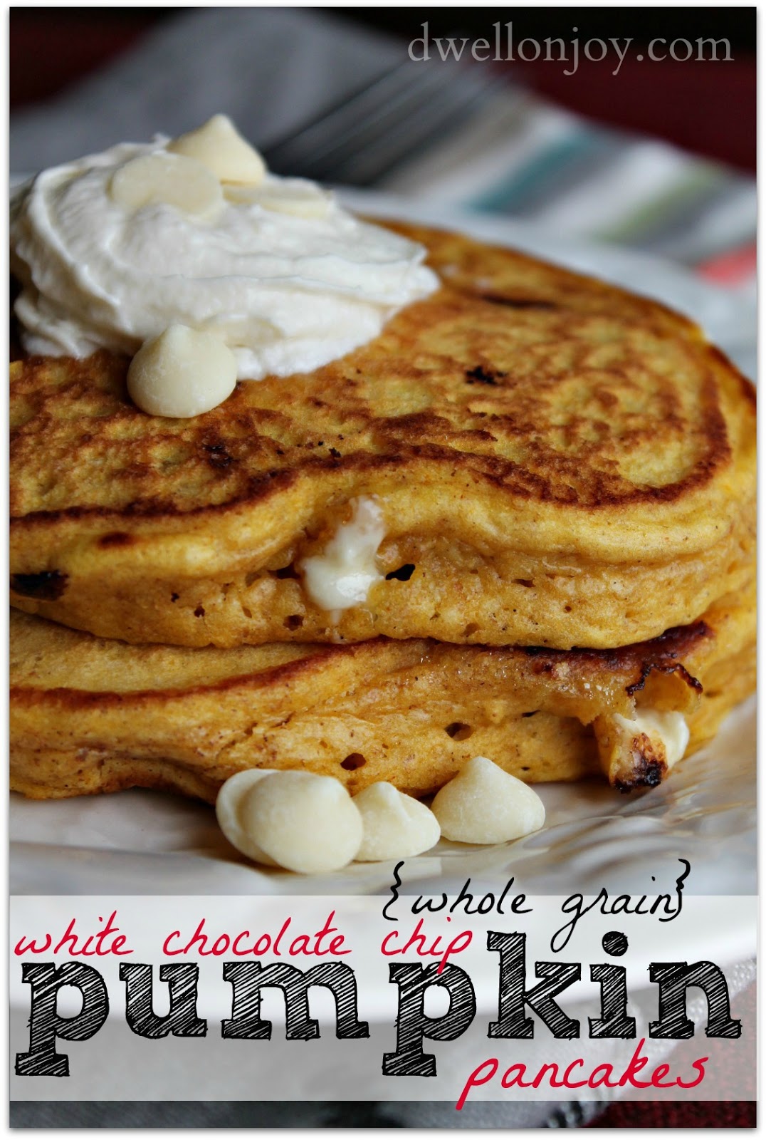 to from  Grain} White make Joy: scratch pancakes Pancakes {Whole grain Chocolate Chip whole how on Dwell Pumpkin