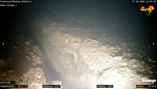 First Images Of Blown Up Nord Stream Reveals 50 Meter Missing Section Of Pipeline