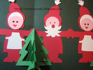 Santa and Mrs. Santa pop up card