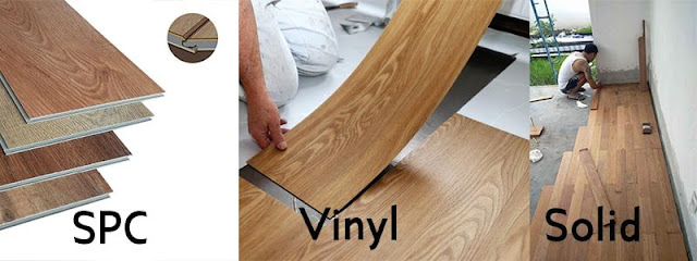 perbandingan cara pasang Lantai SPC vinyl dan lantai kayu solid