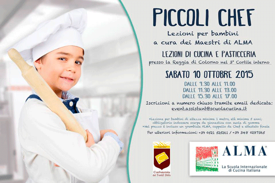 piccoli chef alma colorno 10 ottobre