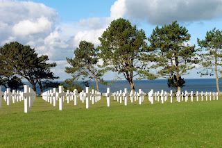 American Cemetery in Omaha Beach in Normandy, France