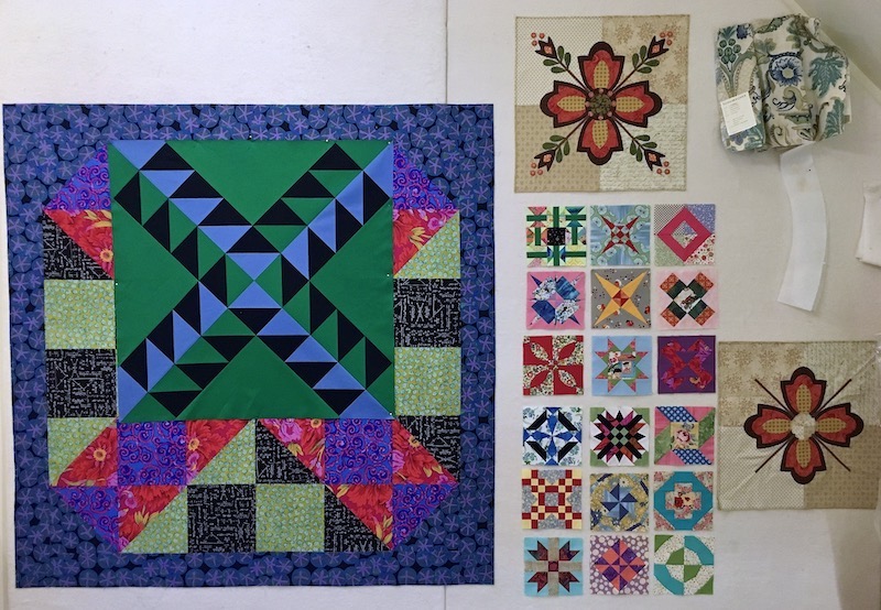 Rebecca Grace Quilting: A Sampler Block, a Custom Ironing Table, and a  Custom QOV for Harold