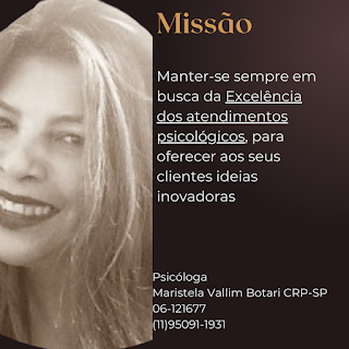 Missão, Visão e Valores Éticos da Psicóloga São Paulo.