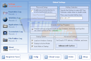 Keylogger 007 it can secretly track all activities of computer users