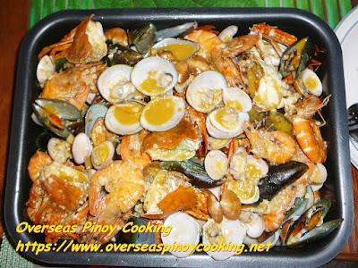 Pinoy Garlic Buttered Mix Seafood