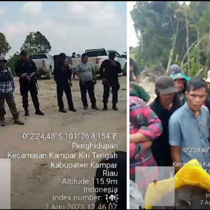 PT. PSS Diduga Serobot Lahan Perkebunan Milik Warga  Dusun Seminai Desa Rantau Kasih