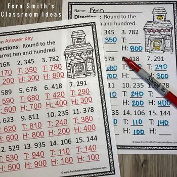 Click Here to Download This 3rd Grade Math Round to the Nearest Ten or Hundred Center Games, Color By Number, and Task Cards Bundle for Your Classroom Today!
