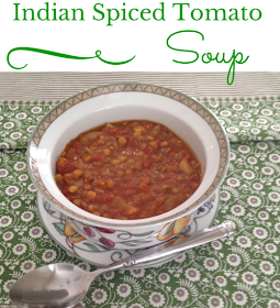 tomato lentil soup with Indian spices