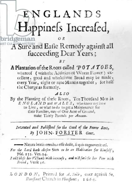 Работа «Englands Happiness Increased...» (1664 год)