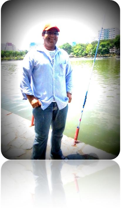 Fishing at Pasir Ris Pay Pond