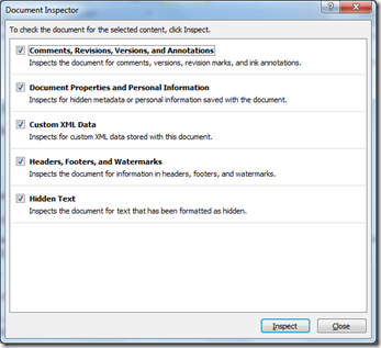 Remove Sensitive or Personal Information From Word Document