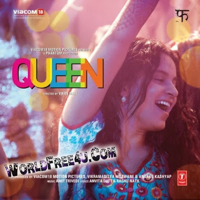 Poster Of Bollywood Movie Queen (2014) 300MB Compressed Small Size Pc