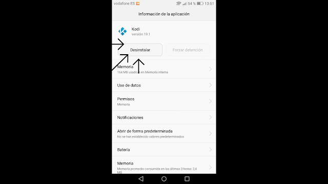 Cómo desinstalar Kodi en Android