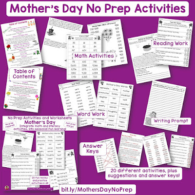 Resources for May - plenty of resources for Mother's Day, Cinco de Mayo, Memorial Day, and even the Kentucky Derby!