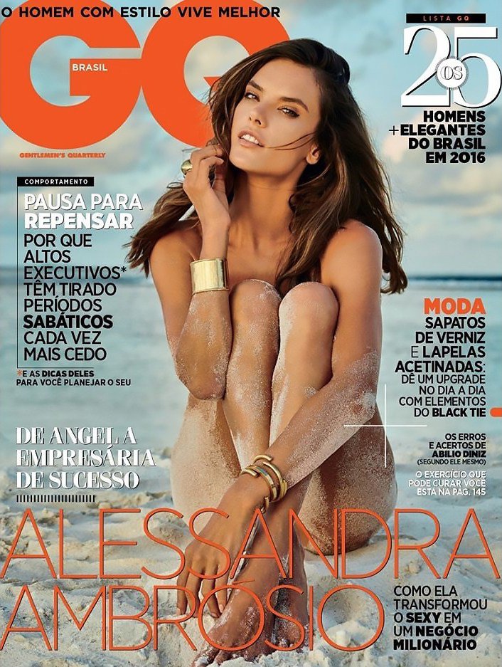 Hot model Alessandra Ambrosio topless photo shoot for GQ Brazil Magazine