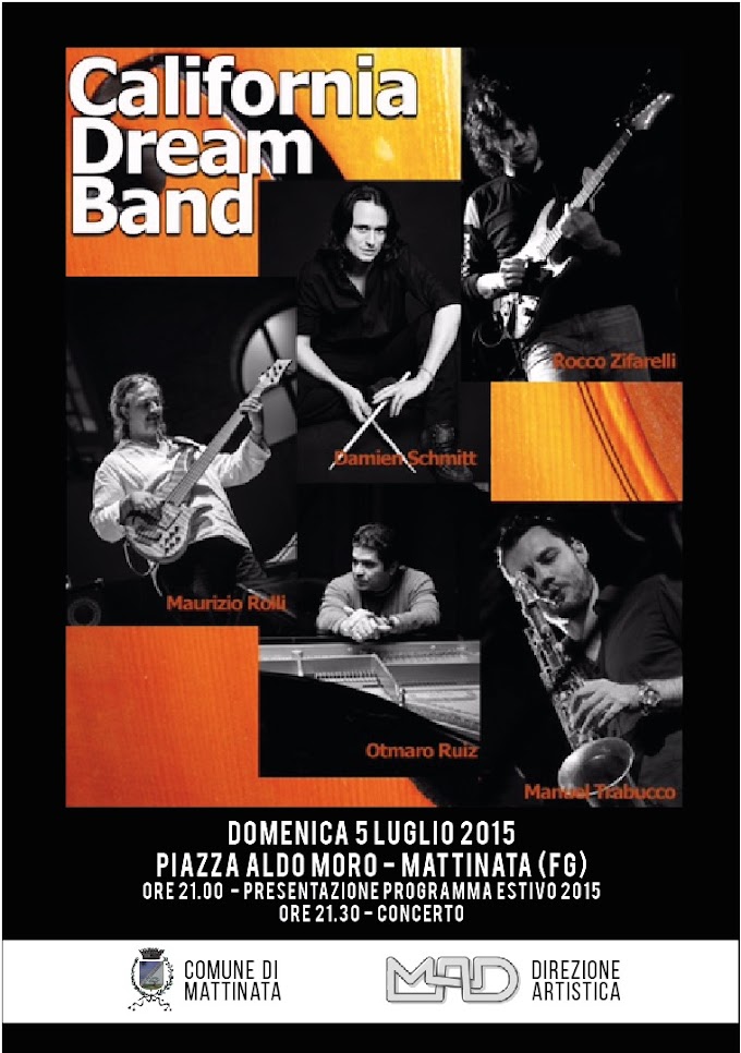 Al via il 'Mattinata Festival 2015: il 5 Luglio si parte in grande stile con Otmaro Ruiz, Rolli, Zifarelli e Damien Schmitt 