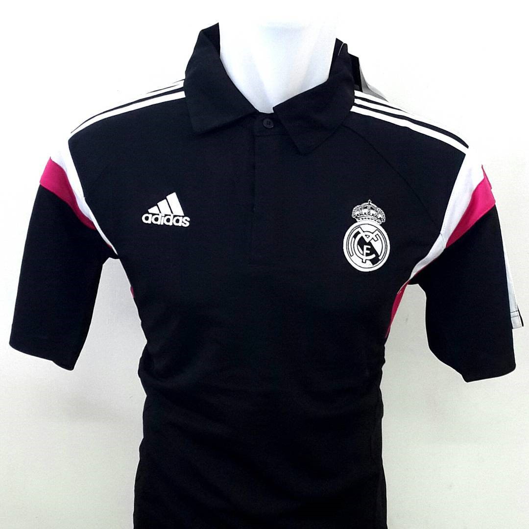 Jual Baju Polo Real Madrid Warna Hitam Terbaru Adidas Musim 2015