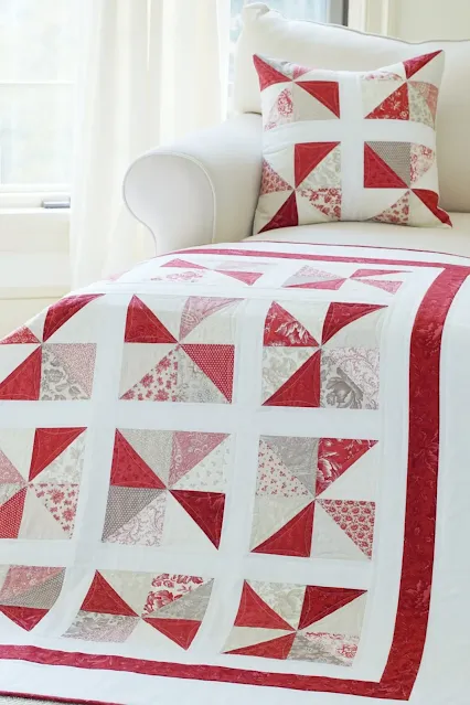 charm pack pinwheel quilt