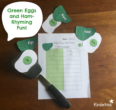  Green Eggs and Ham Rhyming Activity