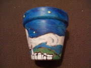 Starry Night Flower Pot