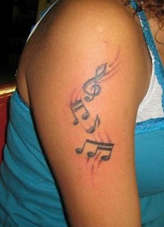 Music Notes Tattoos, Tattooing