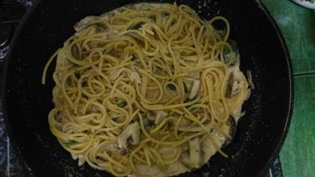 UnTitled : RESEPI : Spaghetti Carbonara TANPA sos prego