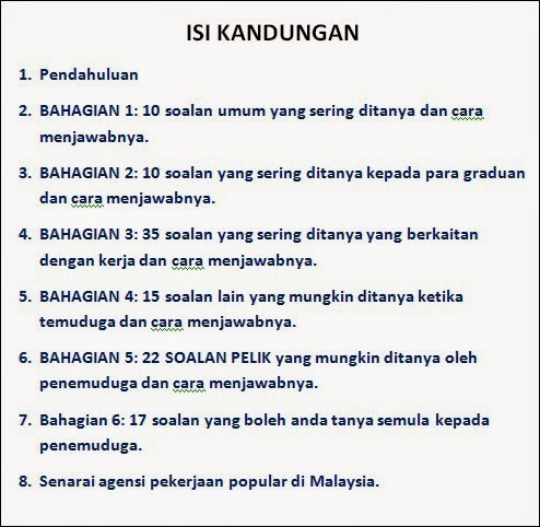 Contoh Soalan Dan Jawapan Temuduga Spp - Cara Resign Kerja