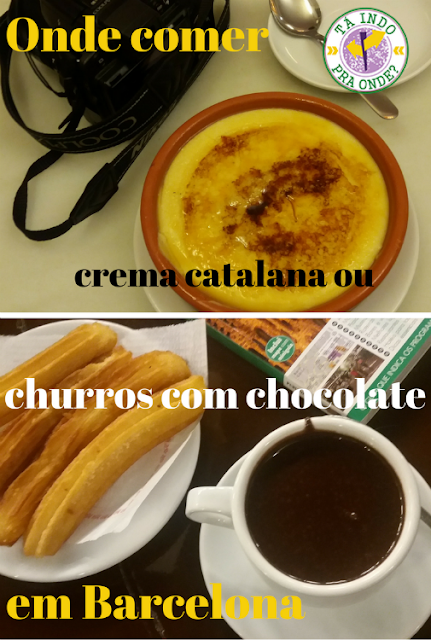Onde comer crema catalana ou churros com chocolate em Barcelonas? Nas granjas!