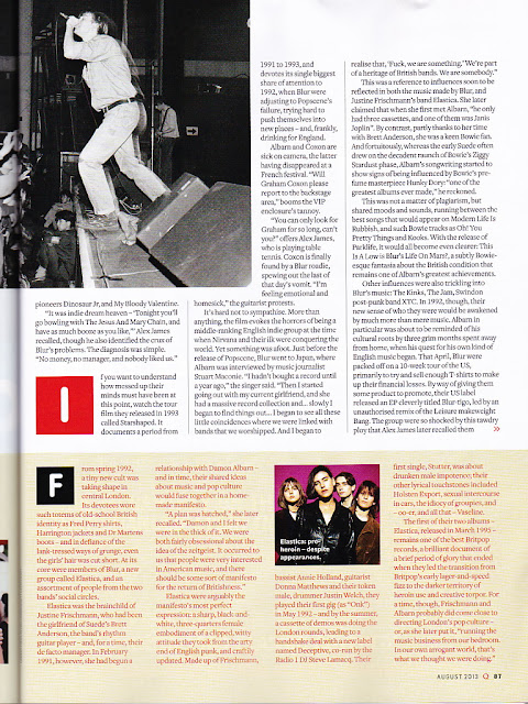  blur news 2013, blur magazine scan, Blur Q Magazine 2013, blur tour pictures, damon albarn 2013