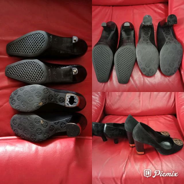 Changing the broken shoe heels 