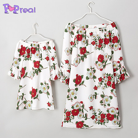 https://www.popreal.com/Products/mom-girl-off-the-shoulder-flowers-trumpet-sleeve-dress-7156.html?color=white