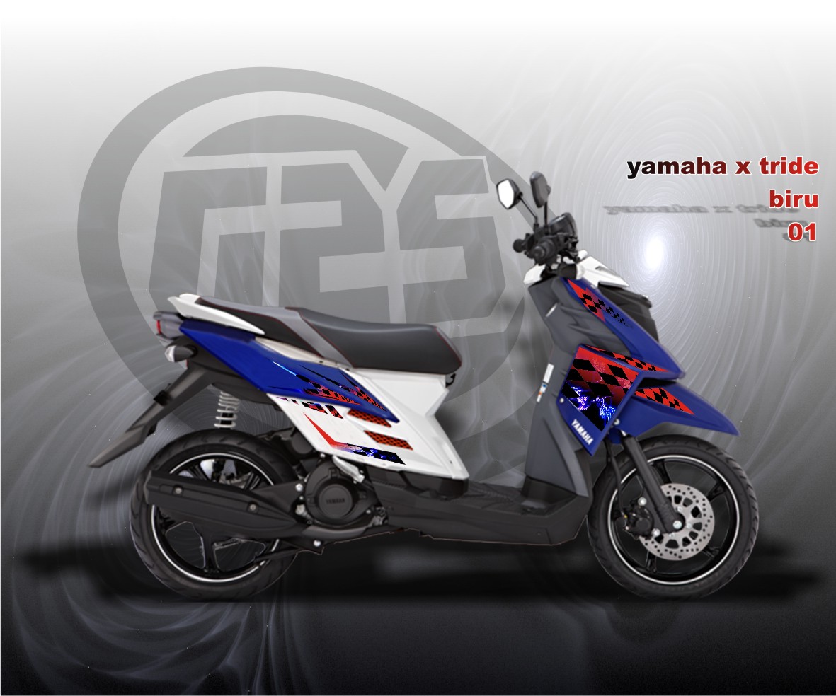 Stiker Motor Yamaha X Ride Blue STIKER MOTOR STRIPING WRAPPING