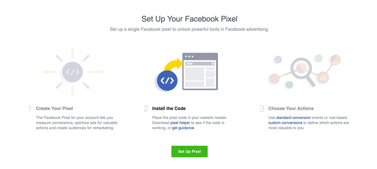 How to set up facebook pixel