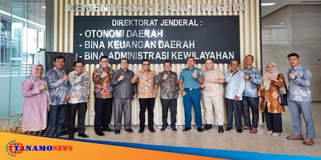 Selesaikan Persoalan Batas Wilayah, Bupati Eka Putra dan DPRD Datangi Dirjen Toponimi dan Batas Wilayah 