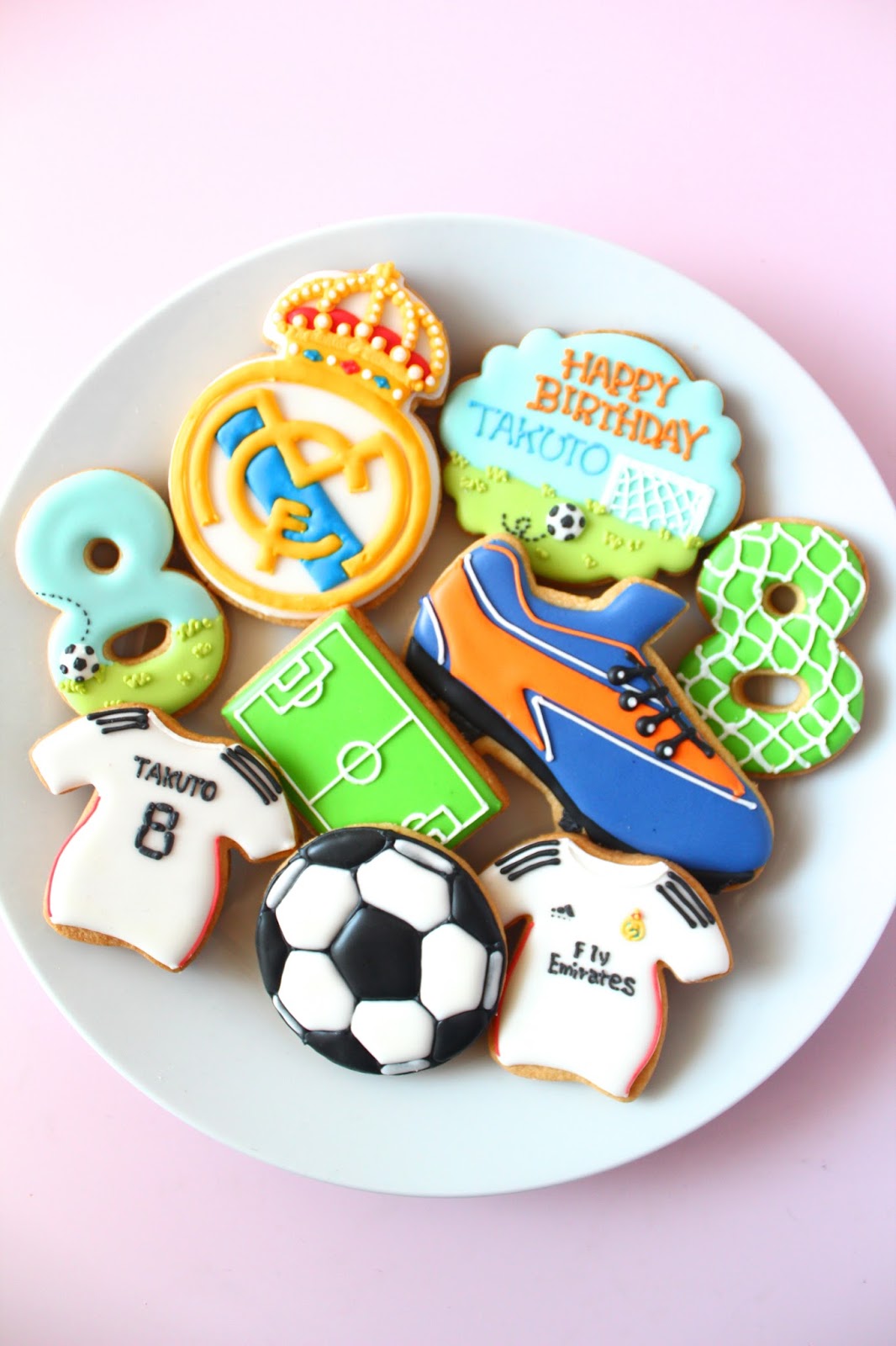 Sweeten Your Day レアルマドリードのアイシングクッキー Real Madrid Icing Cookies