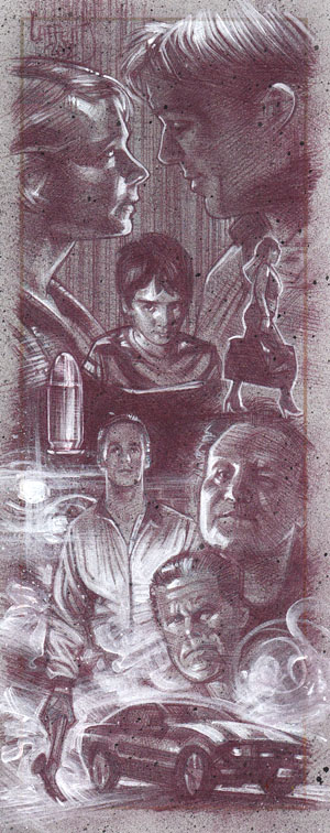 Drive (Pencil study) ACEO Sketch Card by Jeff Lafferty