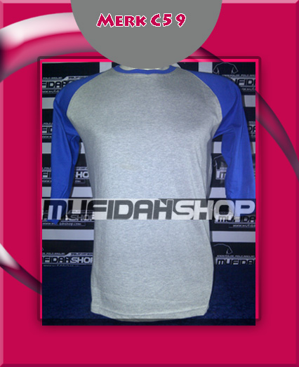 KAOS RAGLAN MERK C59  MUFIDAH SHOP