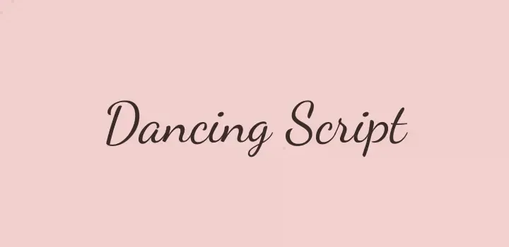 dancing script top cursive fonts for microsoft word users on canva