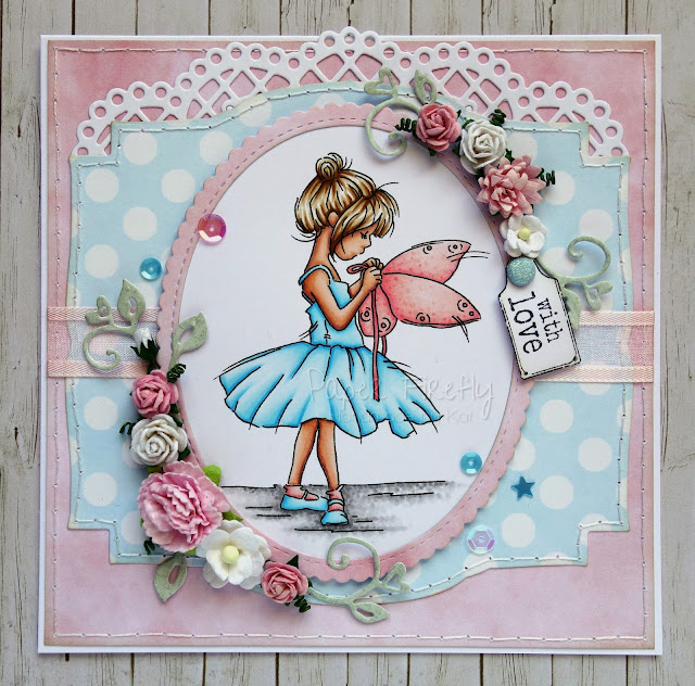 Girly fairy card using Fairy Wings image by LOTV