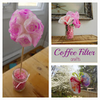 coffee filter flower butterfly topiary